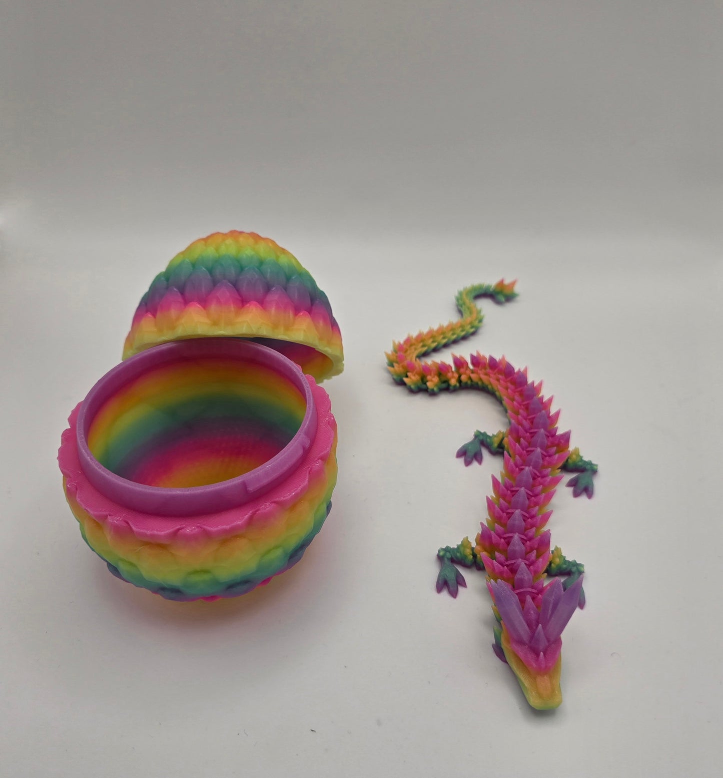Glow in the dark dragon with egg